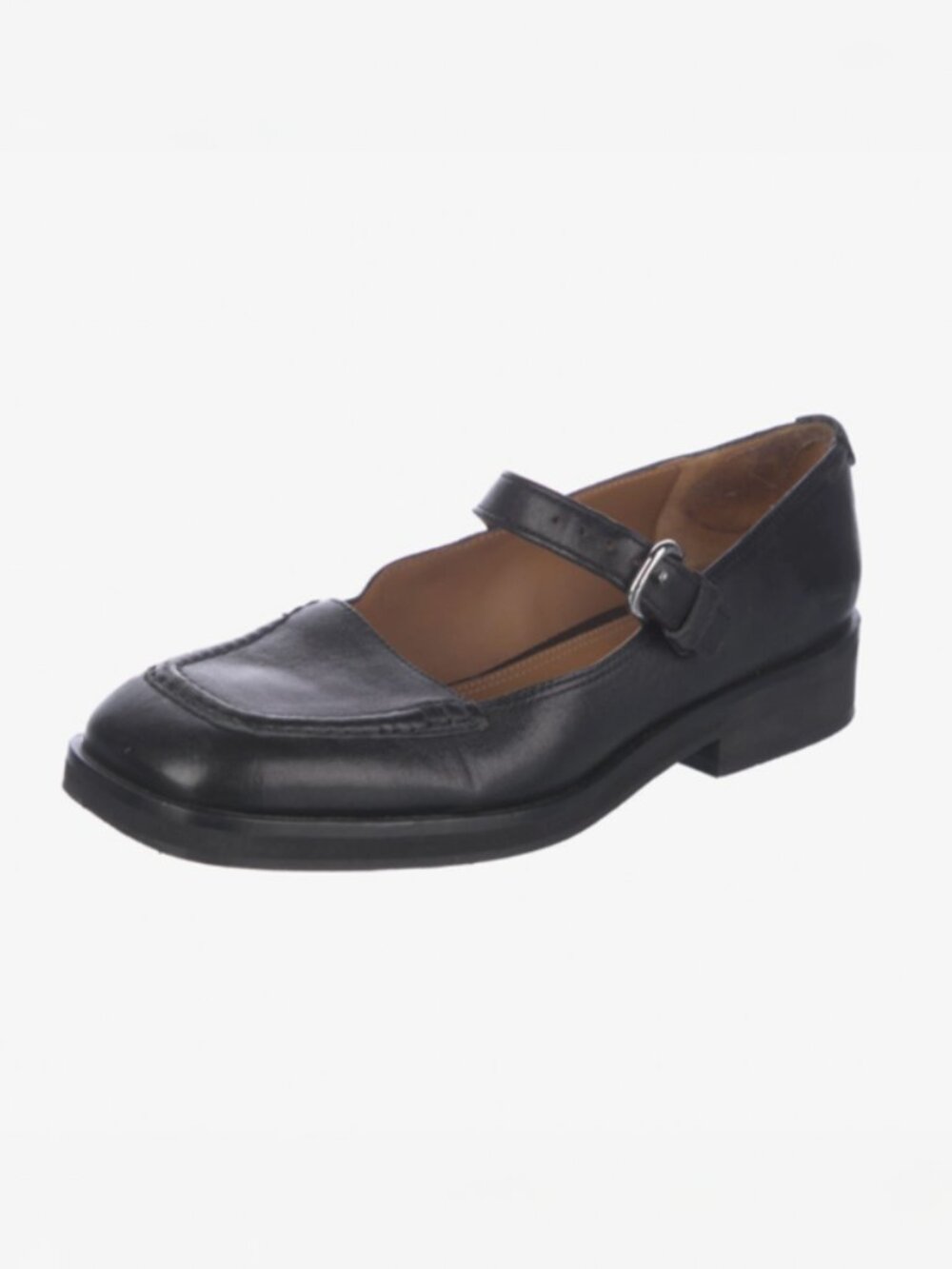 Labucq Leather Mary Jane Flats Size 8